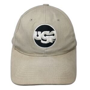 Mega Cap Baseball Cap Beige One Size UCP Logo Snapback 100% Cotton 6 Panel Hat